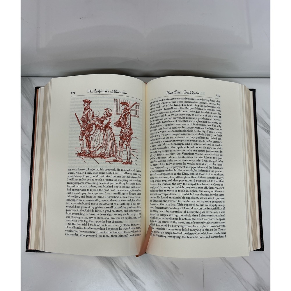 Confessions of Jean-Jacques Rousseau 100 Greatest Books Easton Press Hardcover - Picture 8 of 8